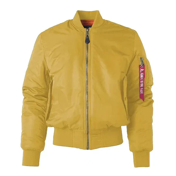 Windproof Ladies Bomber Jacket - Nova-Yellow-2XS-The Livary