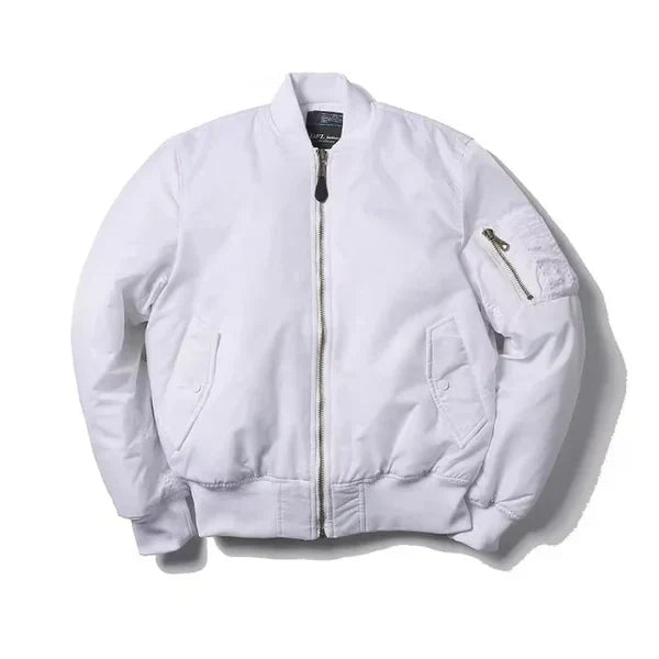 Windproof Ladies Bomber Jacket - Nova-White-2XS-The Livary