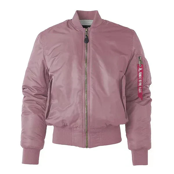 Windproof Ladies Bomber Jacket - Nova-Pink-2XS-The Livary