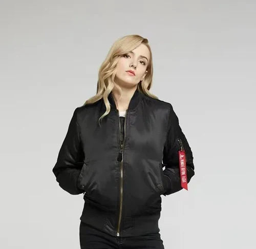 Windproof Ladies Bomber Jacket - Nova-Red-2XS-The Livary