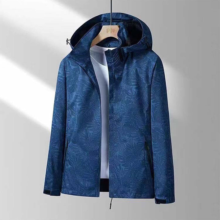 Windproof Ladies Jacket with Hood - Ayla-Marine blue-M-The Livary