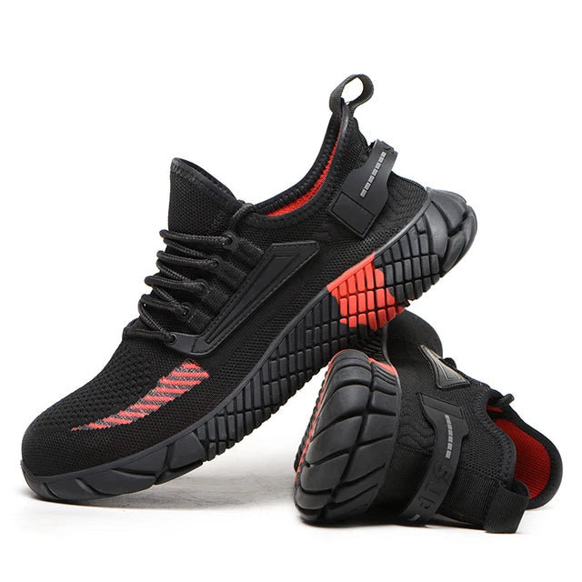 Steel Toe Work Shoes for Men – Dario-Black-5-The Livary