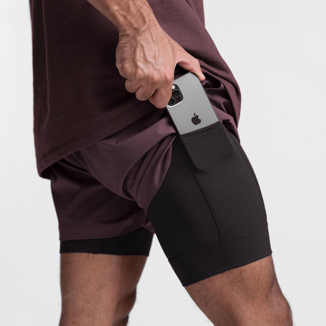 Trendy sports shorts with breathable material and side pocket – Marky-White-S-The Livary