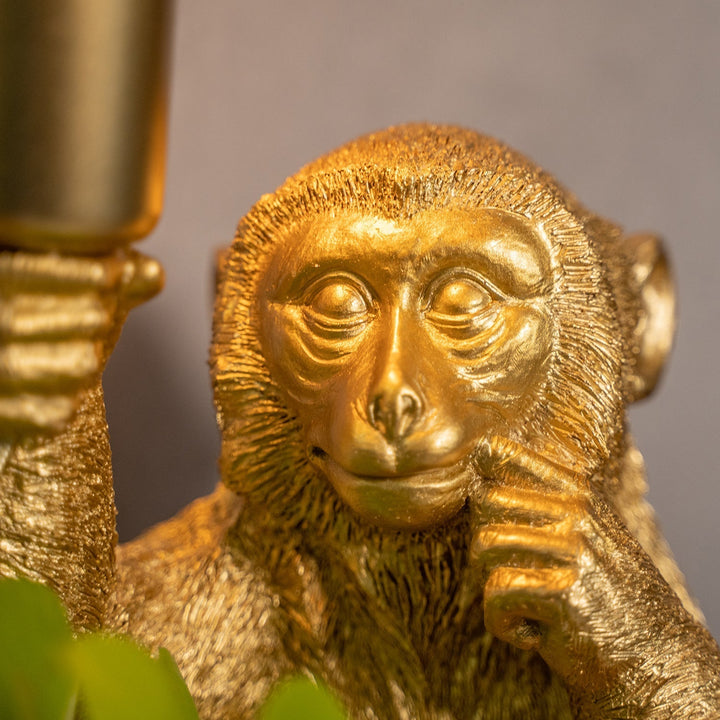 Luxury Gold Monkey Table Lamp - GoldenChimp-The Livary