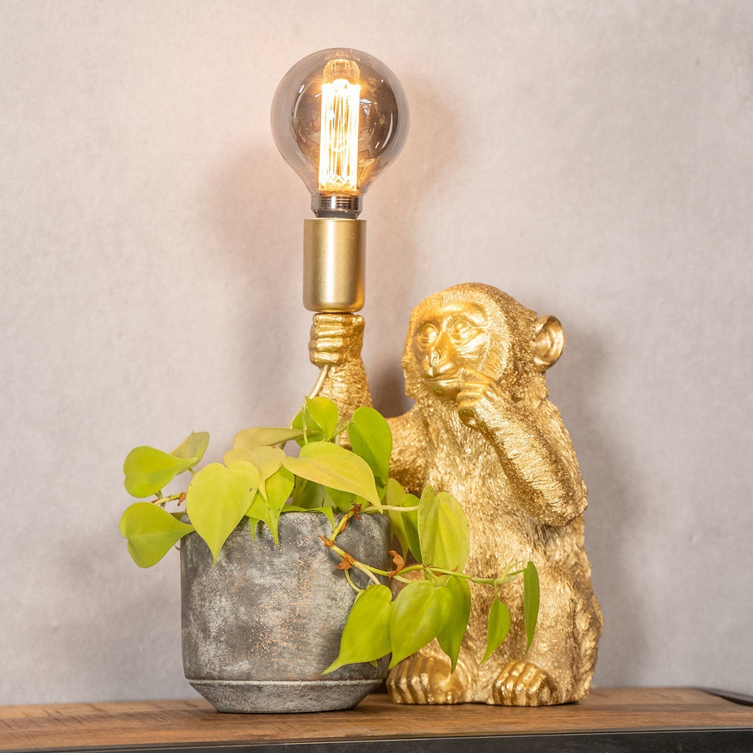 Luxury Gold Monkey Table Lamp - GoldenChimp-The Livary