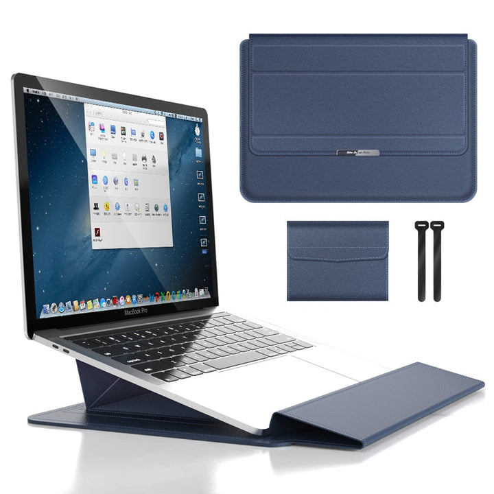 Waterproof & Shockproof Laptop Sleeve – Veltro-Blue-11 - 12 inch-The Livary