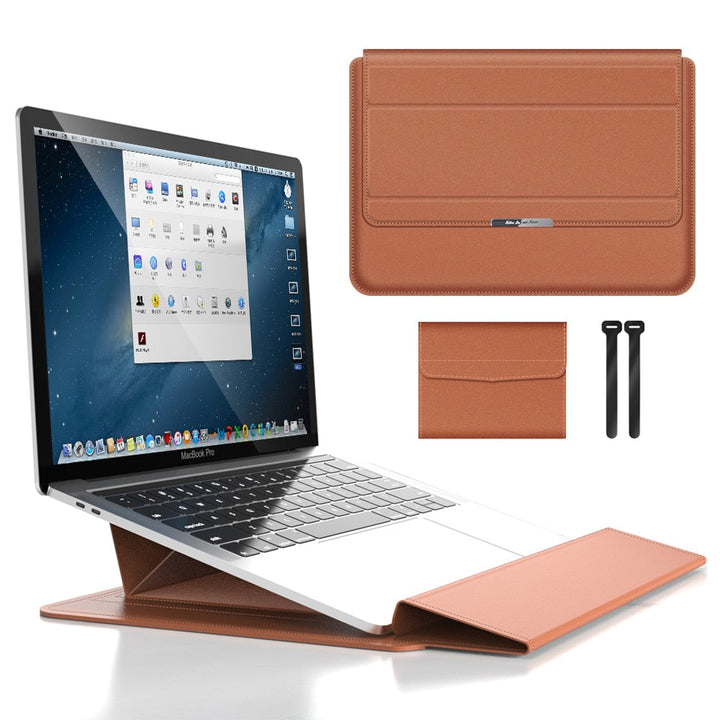 Waterproof & Shockproof Laptop Sleeve – Veltro-Brown-11 - 12 inch-The Livary