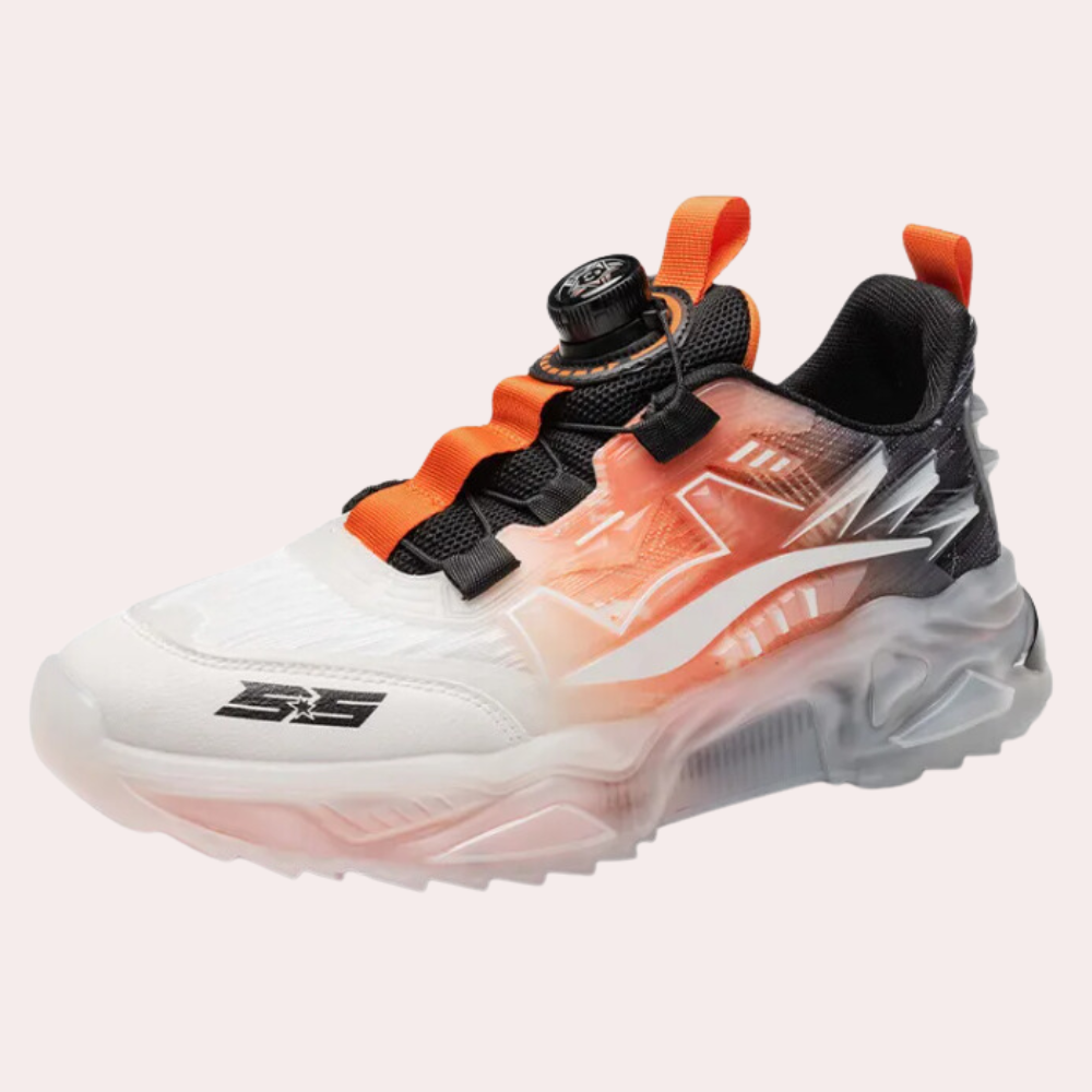 Stylish Sneakers for Men - Nero-Orange-6-The Livary