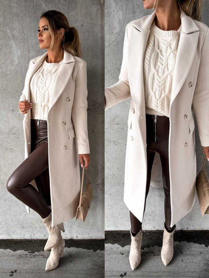 Trendy Winter Jacket for Women - Valeria-Cream-S-The Livary
