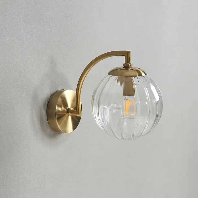 Luxury Modern Wall Lamp Made of Glass - CrystalGlow-Transparent-The Livary
