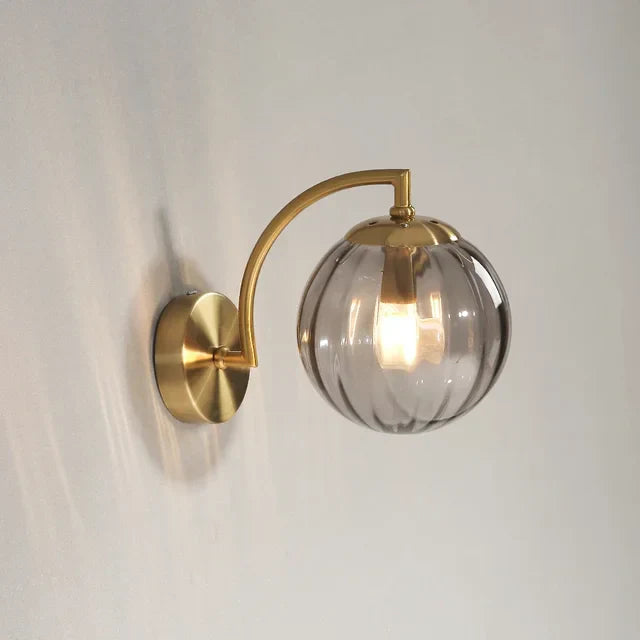 Luxury Modern Wall Lamp Made of Glass - CrystalGlow-Smoke grey-The Livary