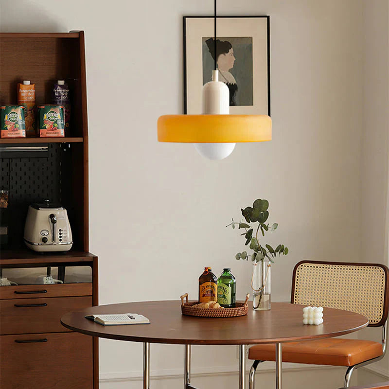 Hanging Ceiling Lamp - NordicLuxe-White-Red-25 x 18 cm-The Livary