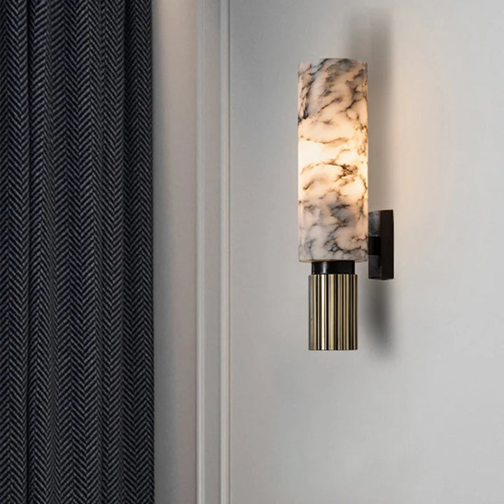 Illuminated Marble Wall Decoration - LustraMar-The Livary