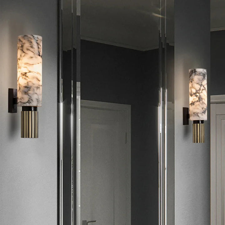 Illuminated Marble Wall Decoration - LustraMar-The Livary