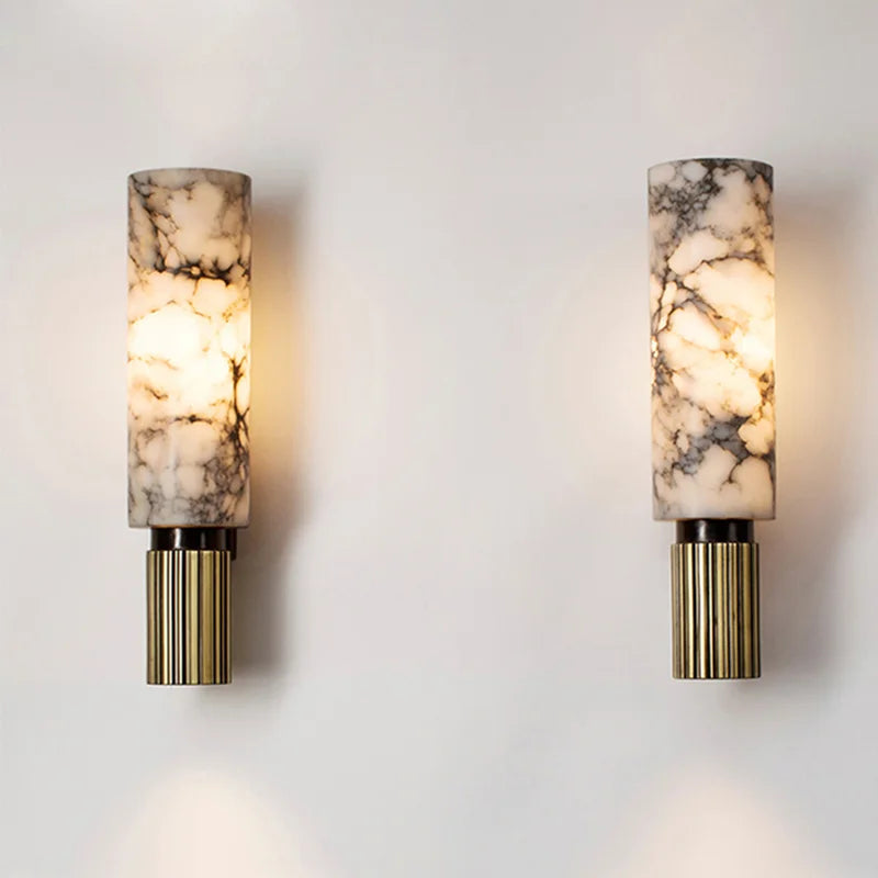 Illuminated Marble Wall Decoration - LustraMar-The Livary