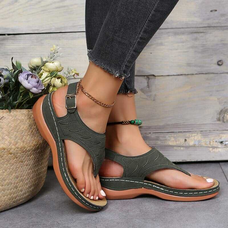 Summer Ladies Sandals - SunStyle-2.5-Green-The Livary