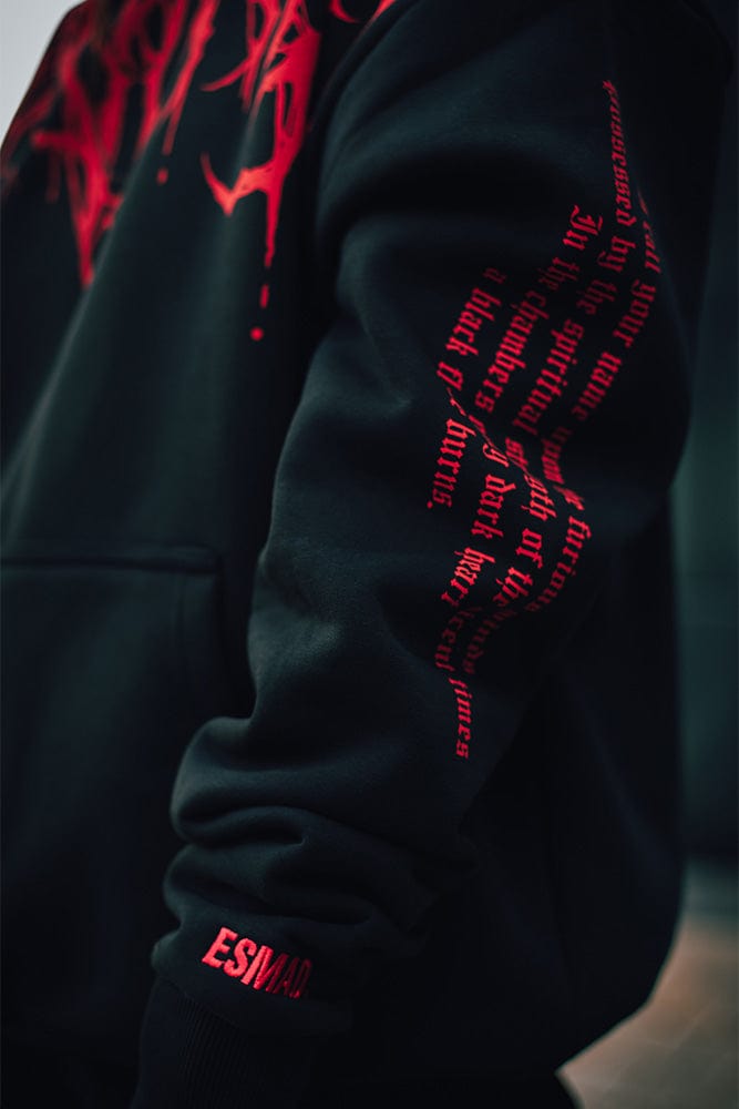 Oversized Heavy Hoodie with Print – Damon-S-The Livary