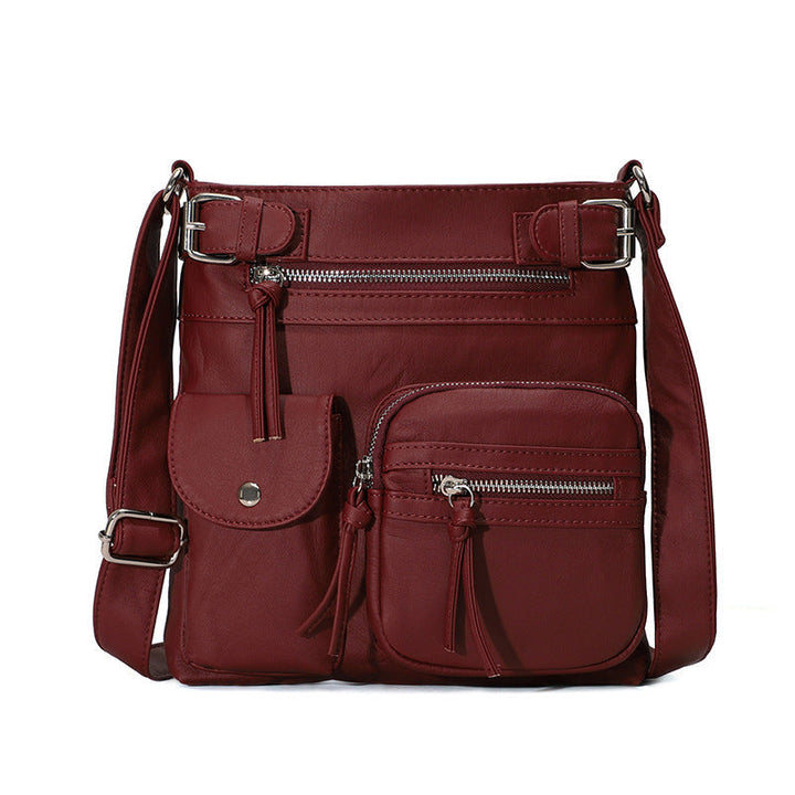 Multifunctional Stylish Anti-Theft Bag - SafeStyle-Bordeaux red-The Livary