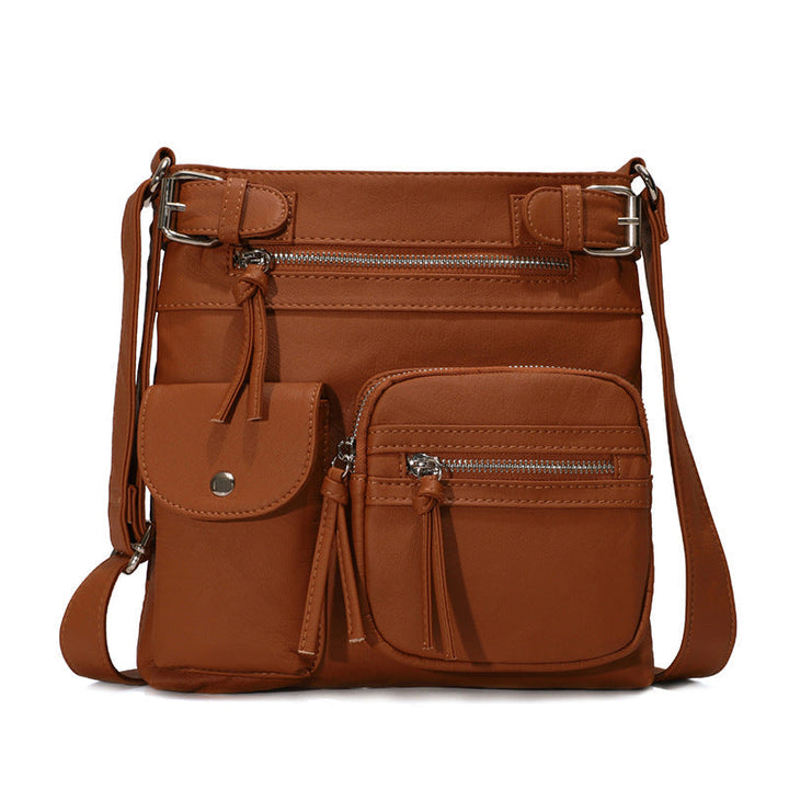 Multifunctional Stylish Anti-Theft Bag - SafeStyle-Brown-The Livary
