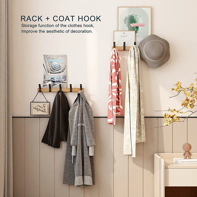 Wall Coat Rack with Movable Hooks – Nordhook-The Livary