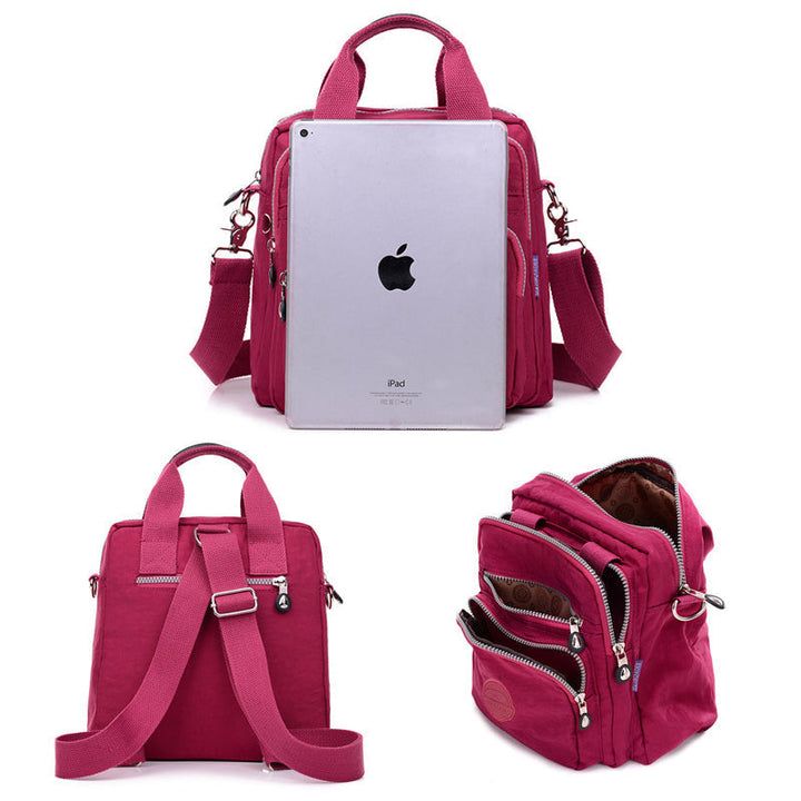 3-in-1 Waterproof Multifunctional Trendy Shoulder Bag - FlexiBag-Purple-The Livary