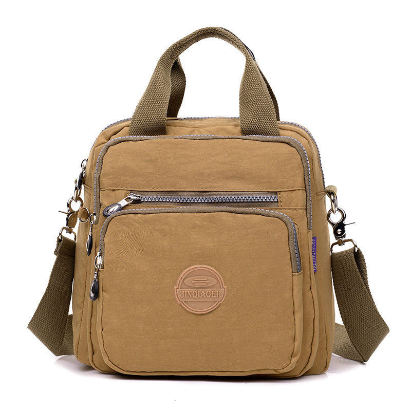 3-in-1 Waterproof Multifunctional Trendy Shoulder Bag - FlexiBag-Beige-The Livary