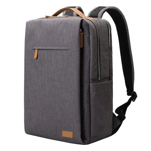 Backpack with Laptop Compartment and USB Charging Port - Nova-Grey-The Livary