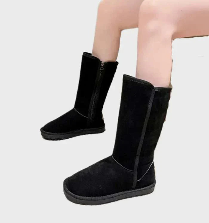 Sweden Sheepskin Ladies Boots - Sofia-Black-2.5-The Livary