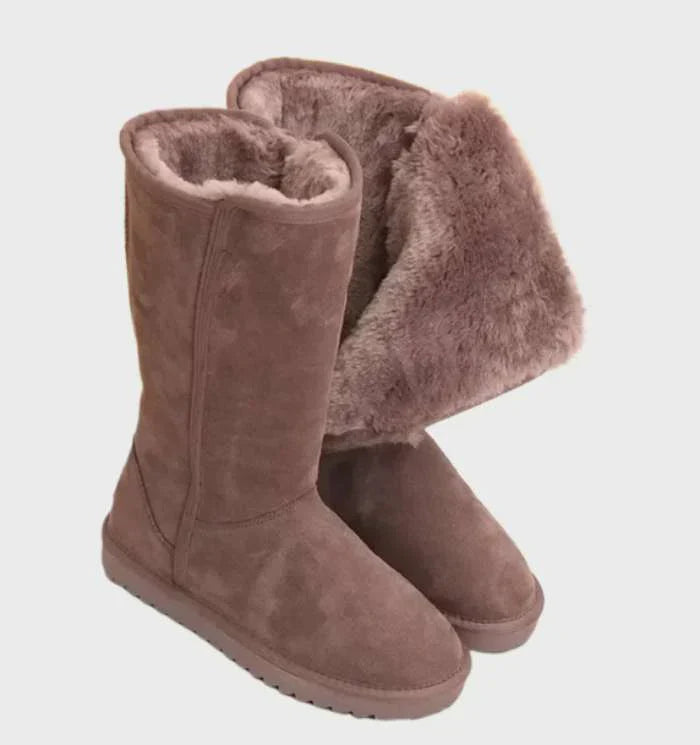 Sweden Sheepskin Ladies Boots - Sofia-Brown-2.5-The Livary