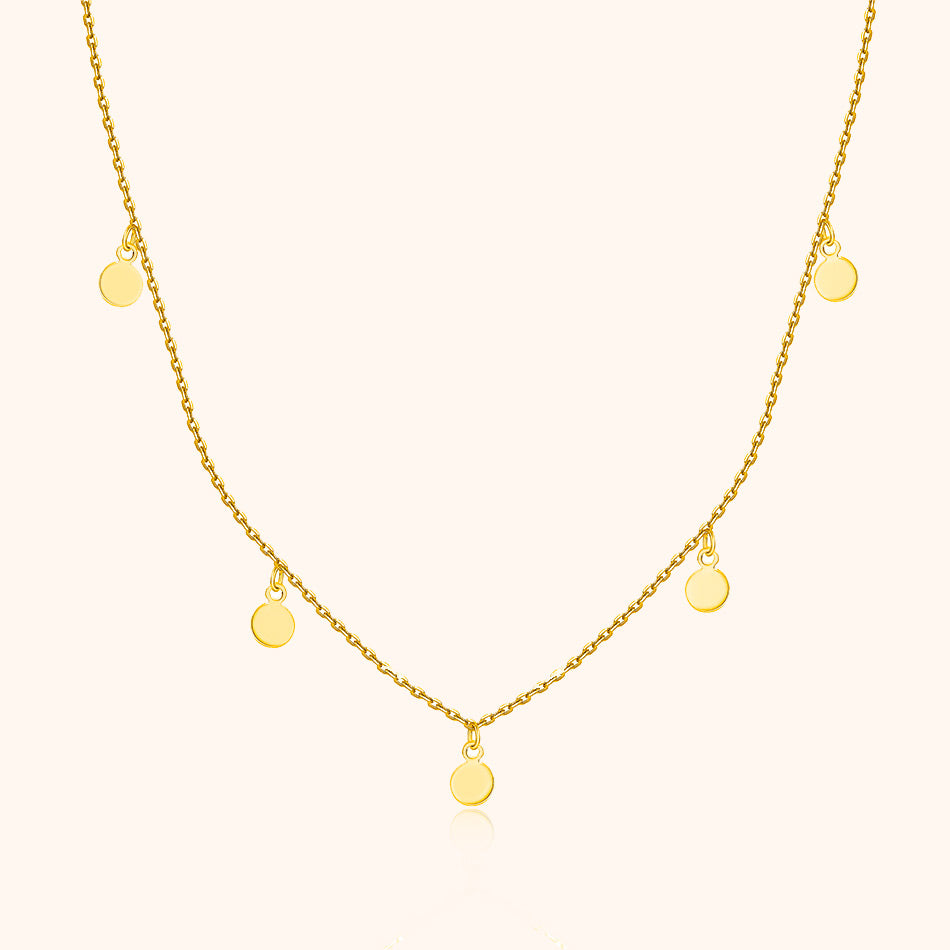 Necklace Small Circles - Aylin-Gold-The Livary