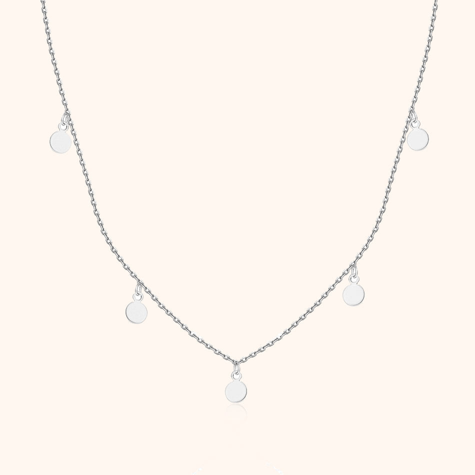 Necklace Small Circles - Aylin-Silver-The Livary
