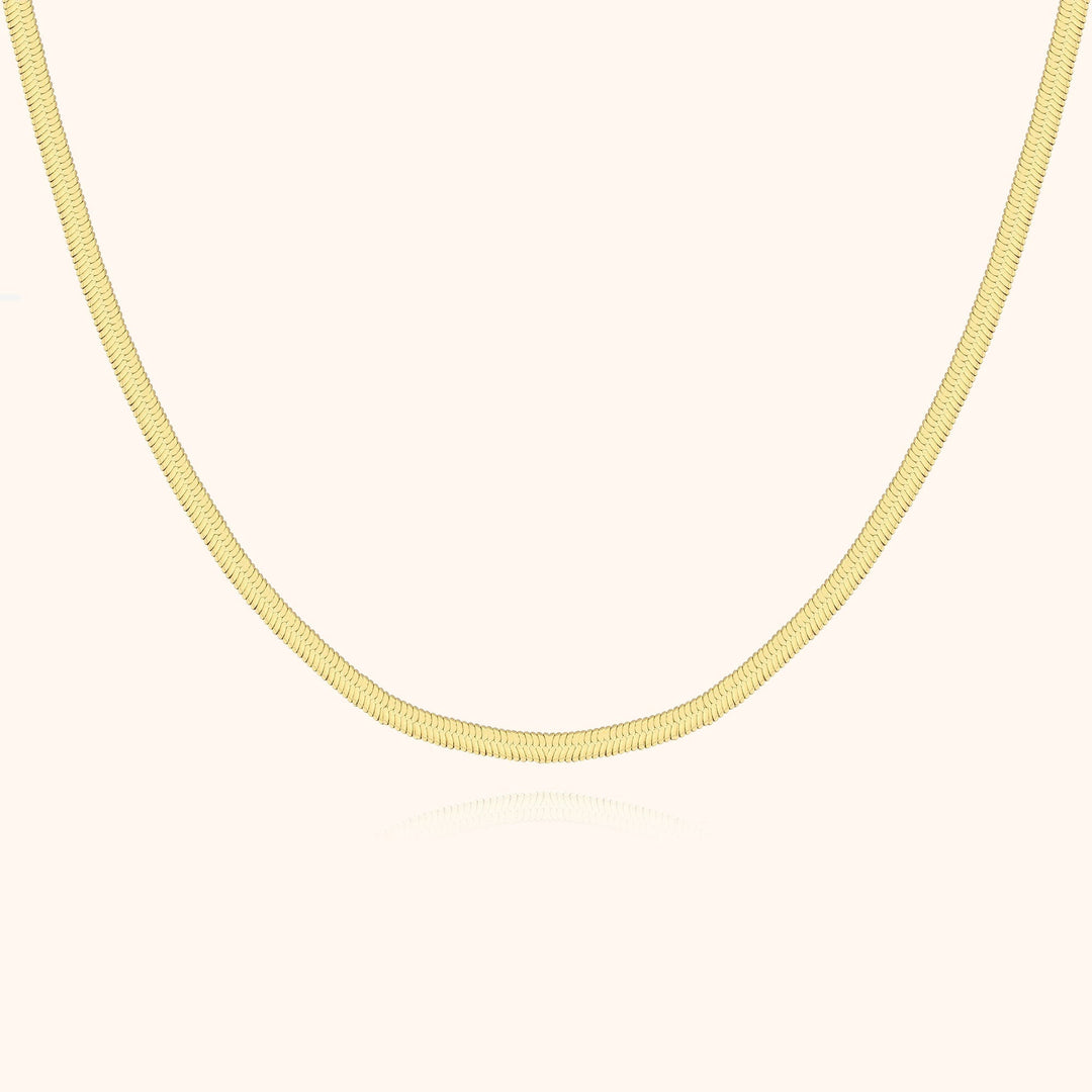 Stylish Flat Chain - Helena-Gold-The Livary