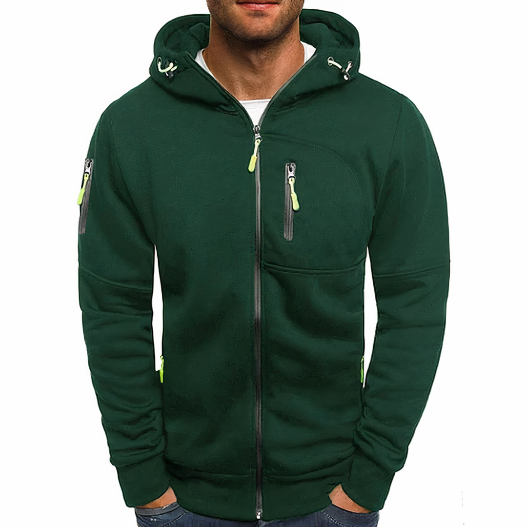 Fashionable zip-up hoodie - Markus