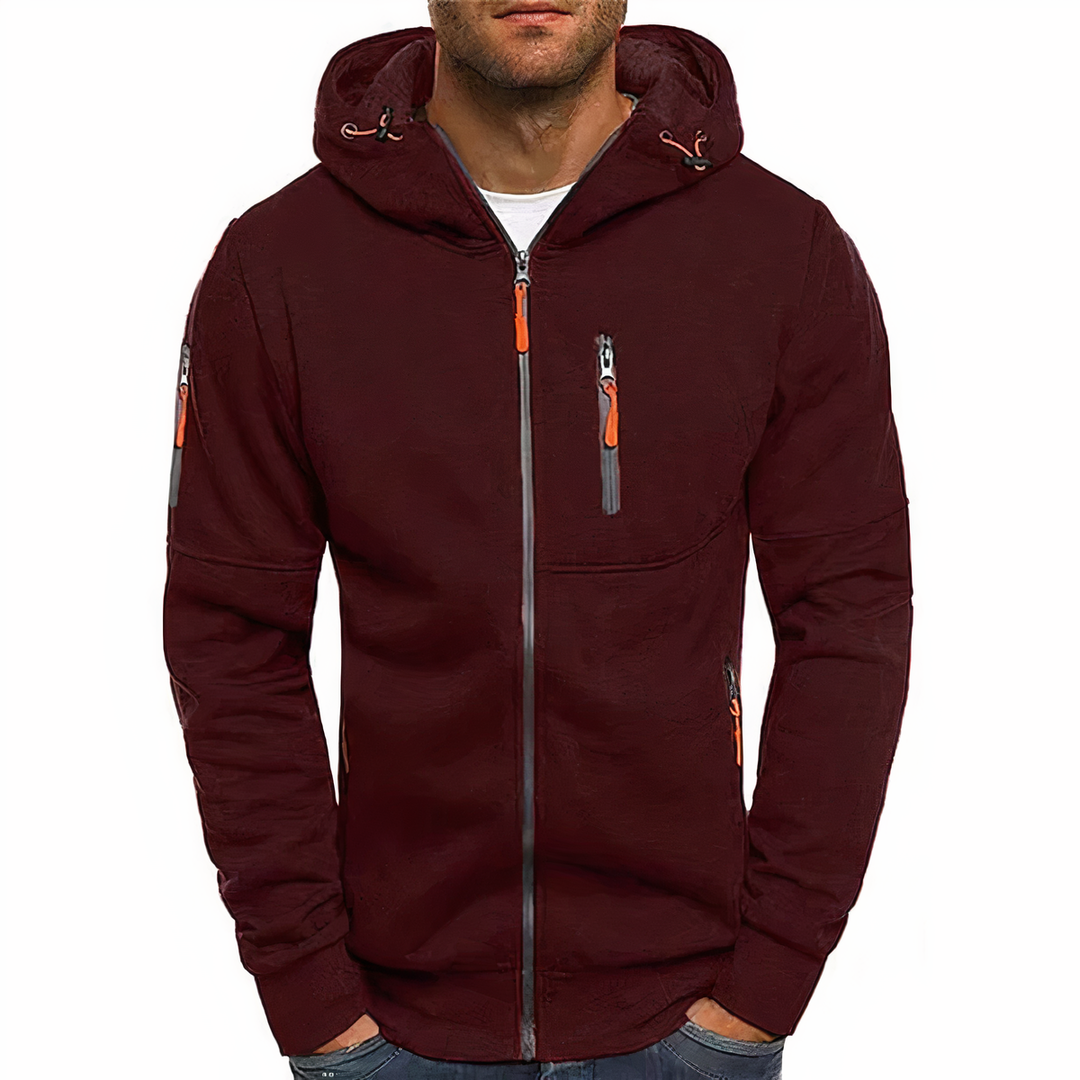 Fashionable zip-up hoodie - Markus