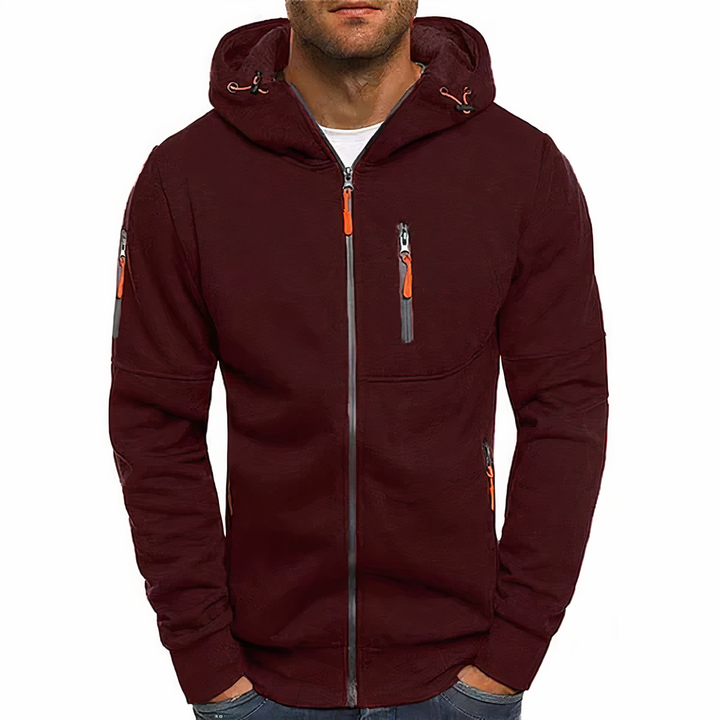 Fashionable zip-up hoodie - Markus