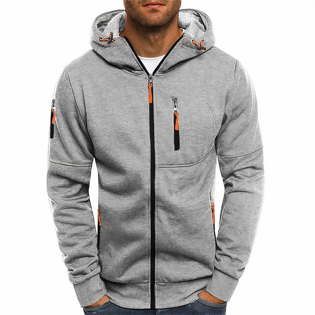 Fashionable zip-up hoodie - Markus