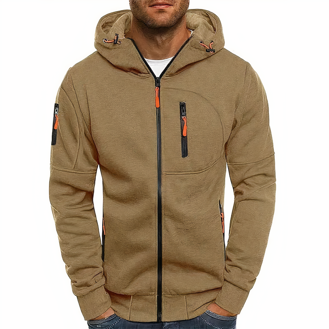 Fashionable zip-up hoodie - Markus