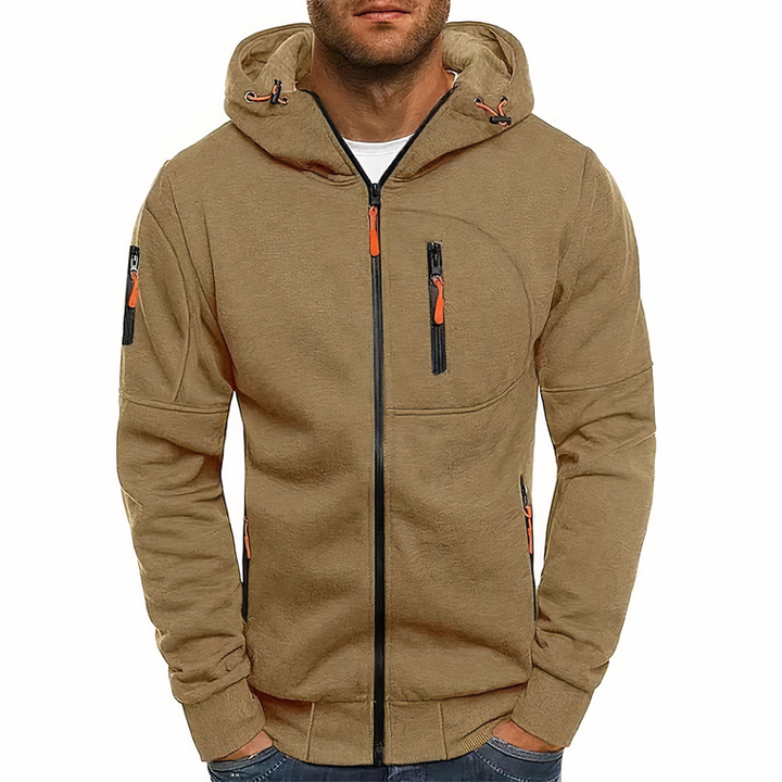Fashionable zip-up hoodie - Markus