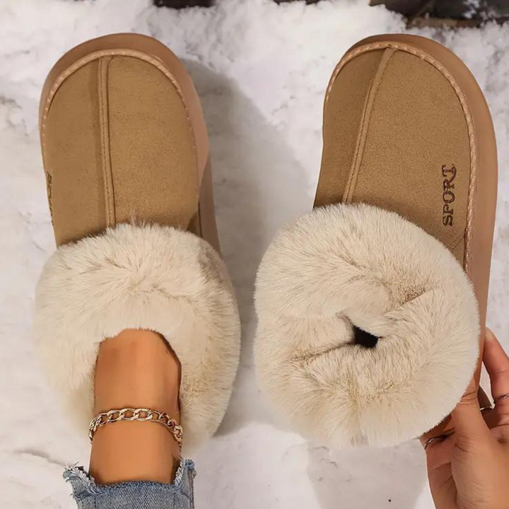 Soft and Warm Ladies Slippers - Nova-Black-2.5-The Livary