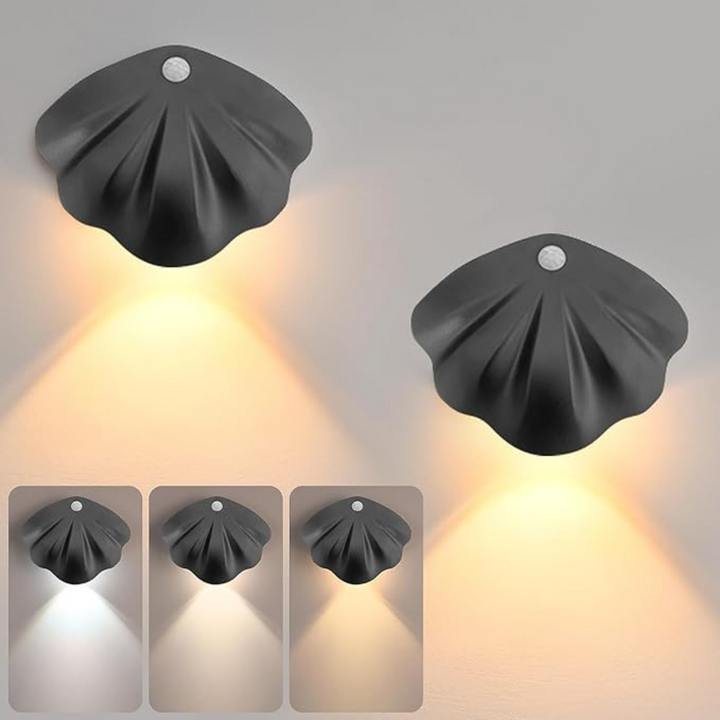 Smart Shell Motion Sensor Lamp - LumiMotion-White-The Livary