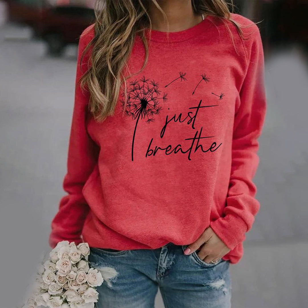Stylish Sweatshirt for Women - Elodie-Red-S-The Livary