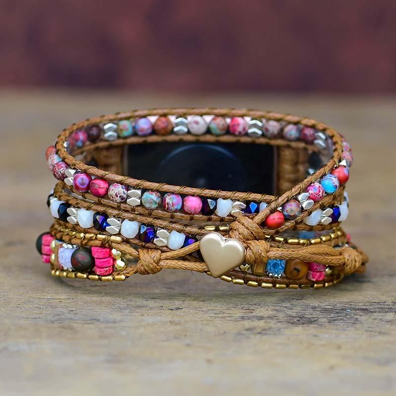 Gemstone Apple Watch Band - Nova-S (5.51-6.30 inches)-The Livary