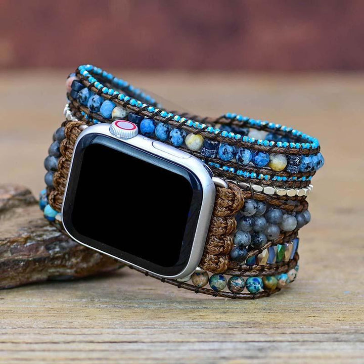 Gemstone Apple Watch Strap - Azure-S (5.51-6.30 inches)-The Livary