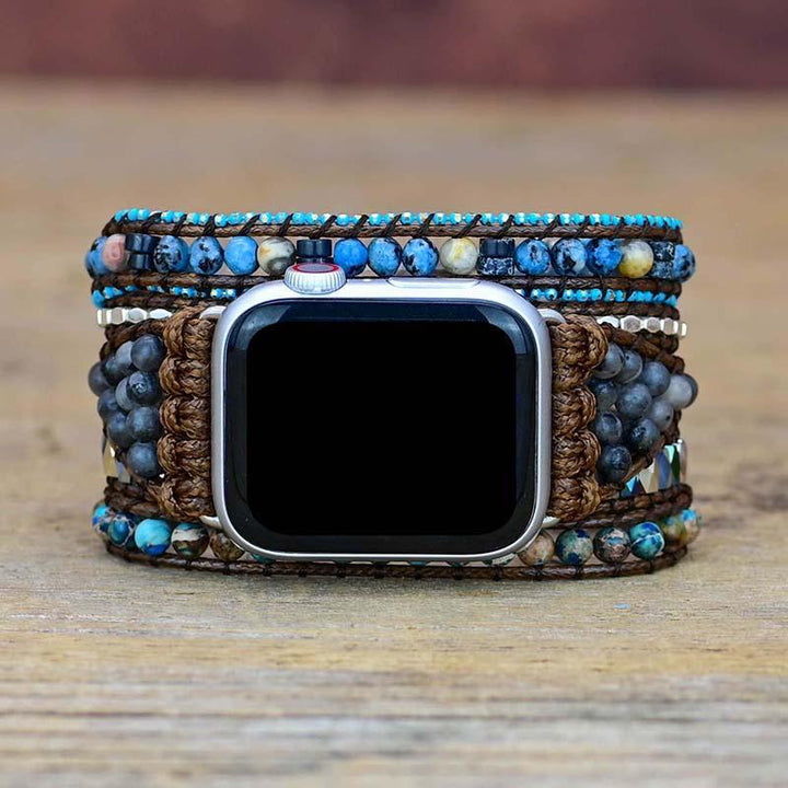 Gemstone Apple Watch Strap - Azure-S (5.51-6.30 inches)-The Livary