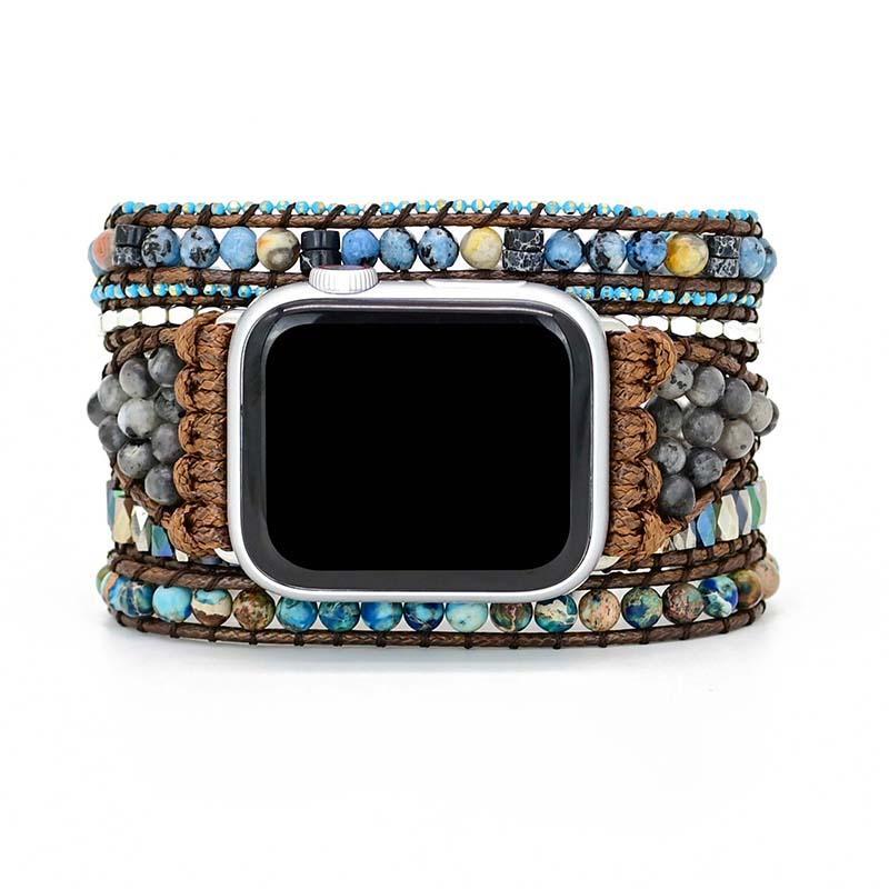 Gemstone Apple Watch Strap - Azure-S (5.51-6.30 inches)-The Livary