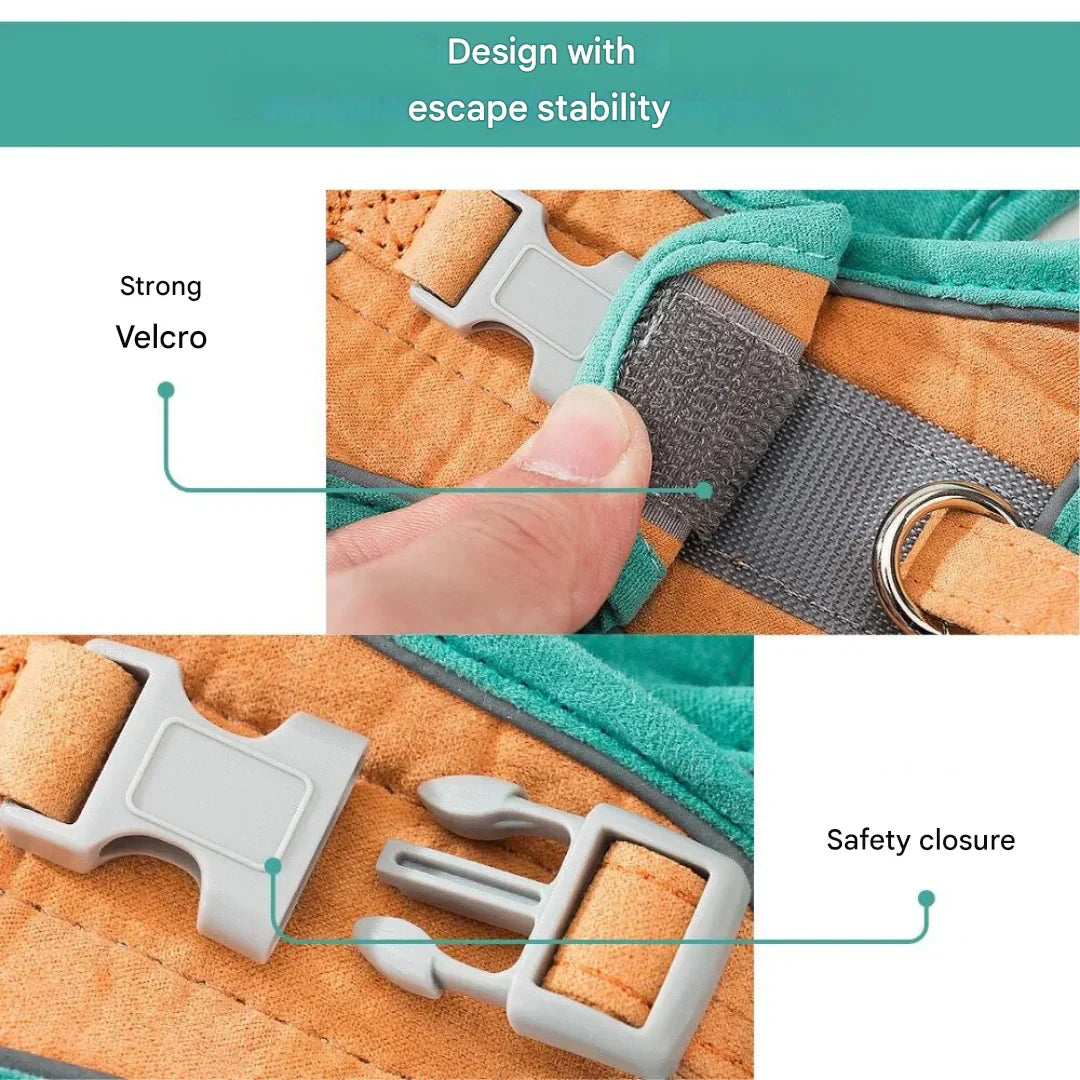 Adjustable Cat Harness with Leash – WhiskerWander-Blue-XS - 0.5 to 3 kg-The Livary