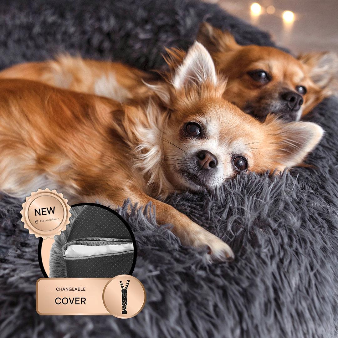 Dog Bed Fluffy Plus - The Original-Gray-XXS - 19.7in-The Livary