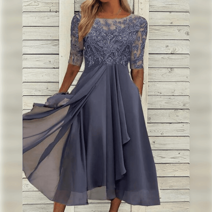 Stylish Comfortable Dress - Olivia-Gray-S-The Livary