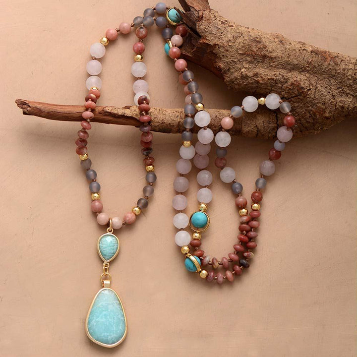 Deeply Cleansing Pastel Mala Necklace - Aurielle-The Livary