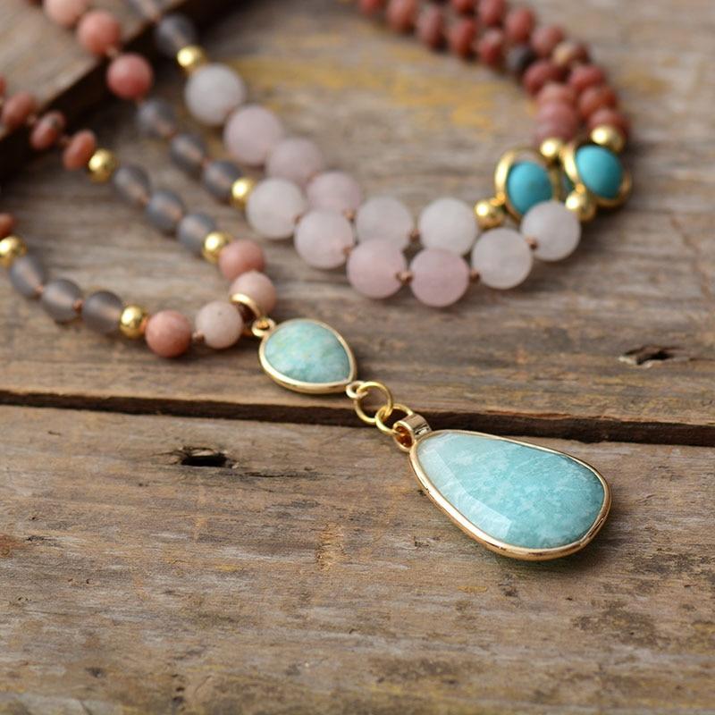 Deeply Cleansing Pastel Mala Necklace - Aurielle-The Livary